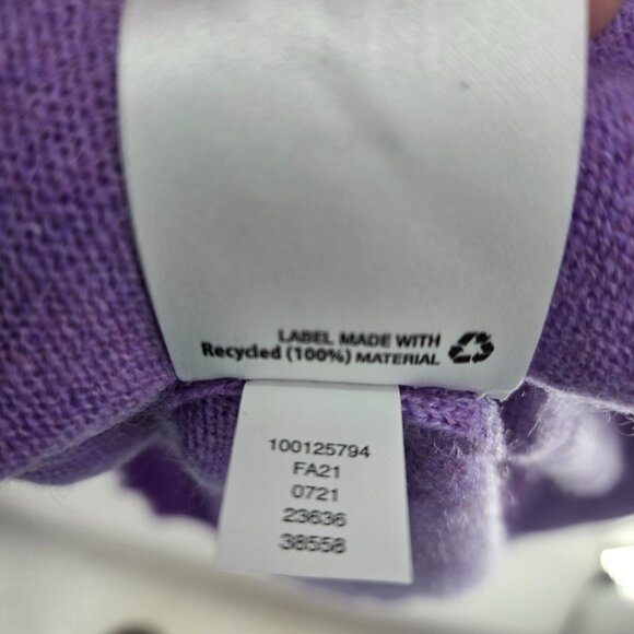 Charter Club 100% Cashmere Light Purple V-Neck Luxury Sweater PXL - Picture 16 of 16